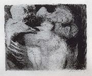 kathe kollwitz Death and woman around the child wrestling painting